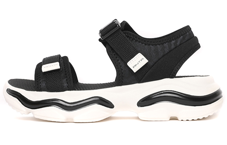 (Women) Anta Sandal 'Black and White Comfort' 122138504-3
