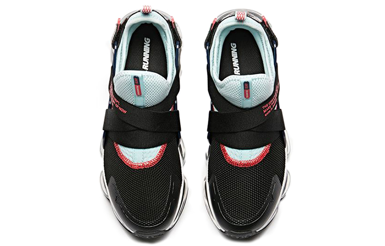 Shop Anta安踏 SEEED零境 漫遊者 全掌氣墊 低筒 跑步鞋 女款 黑藍