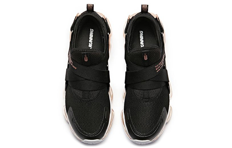 Shop Anta安踏 SEEED零界 遊歷者 全掌氣墊 低筒 跑步鞋 女款 黑粉