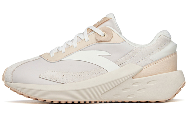 (Women) Anta Shock-Absorbing Non-Slip Wear-Resistant Low Top 'Bing Tang' Cream 922228856-3