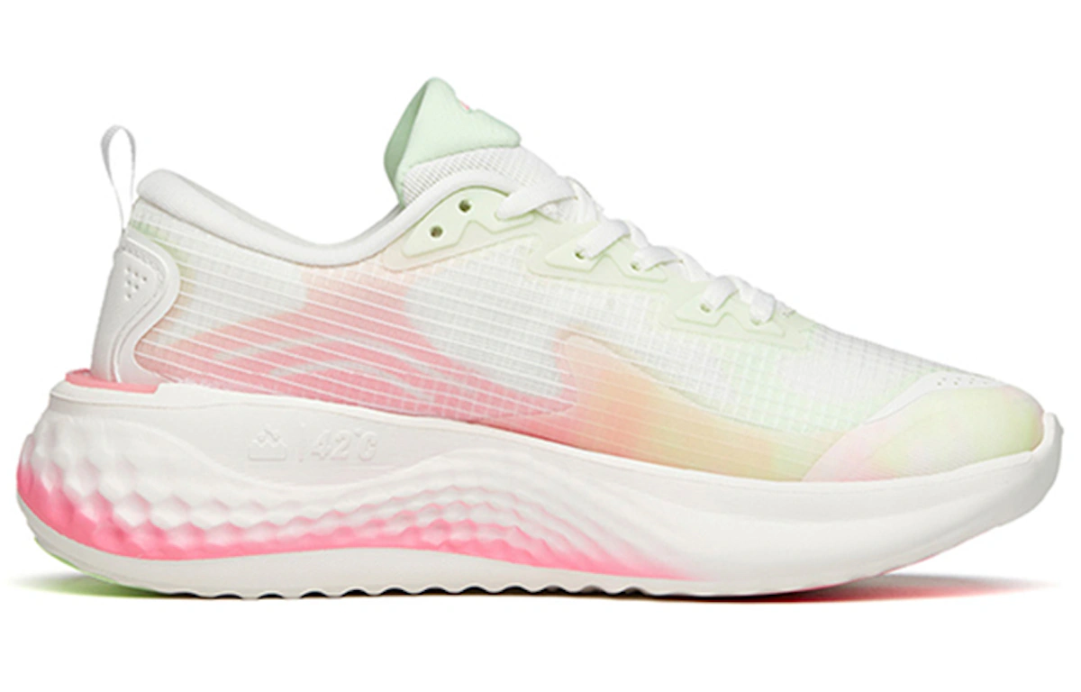 (Women) Anta Running Series Sneakers 'White Green Pink'