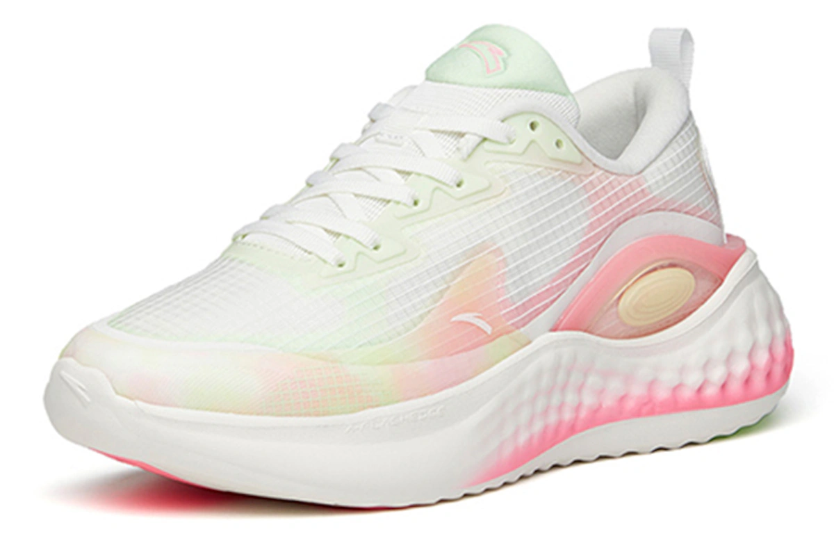 (Women) Anta Running Series Sneakers 'White Green Pink'