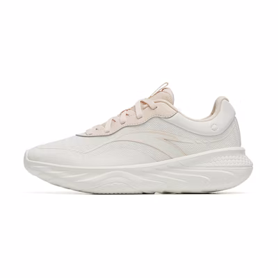 (W) Anta Shock-Absorbing Low-Top Running Shoes 'White'