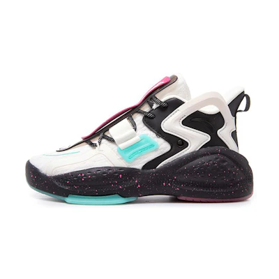 (W) Anta Life Series Sneakers 'Black White Green'