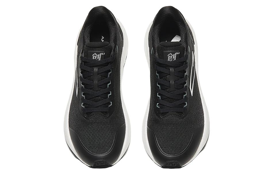 Lookbook Anta安踏 創5 圓頭繫帶 舒適輕巧 減震耐磨 低筒 運動鞋 女款 黑色