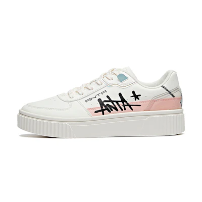 (W) Anta Skate Low 'White Black Pink'