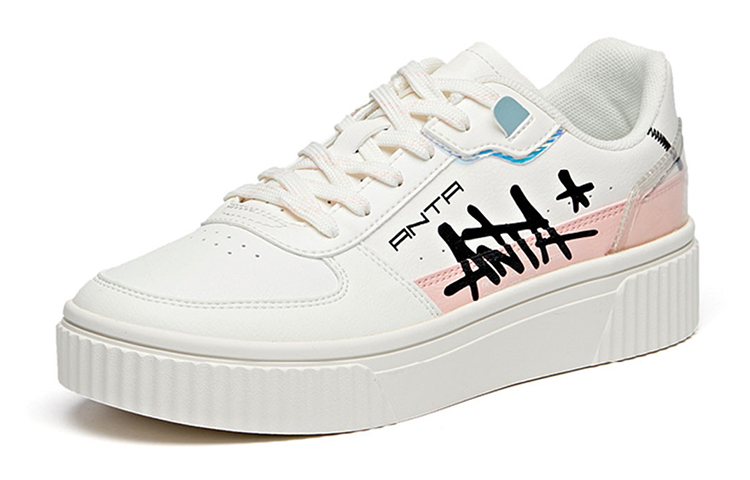 (W) Anta Skate Low 'White Black Pink' 圖 2