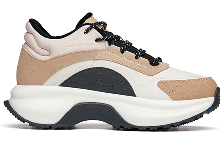 (W) Anta Slip-Resistant Velcro Casual Sports Shoes 'Grey Pink Black Fleece-Lined' 圖 2