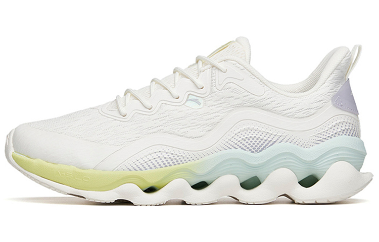 (Women) Anta Running Series Sneakers 'White Green Blue' 122215555-4