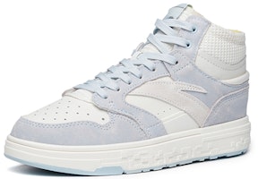 Anta安踏 街頑 防滑 中筒 板鞋 女式 白藍 Lookbook Anta安踏 街頑 防滑 中筒 板鞋 女式 白藍