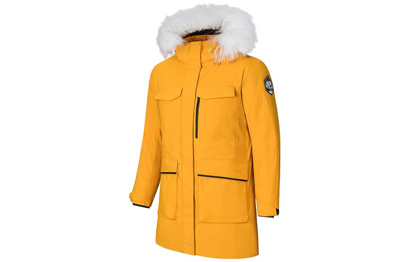 (Women) Anta Training Series  Water-Repellent Hooded Down Jacket Morning Orange 162417911-1