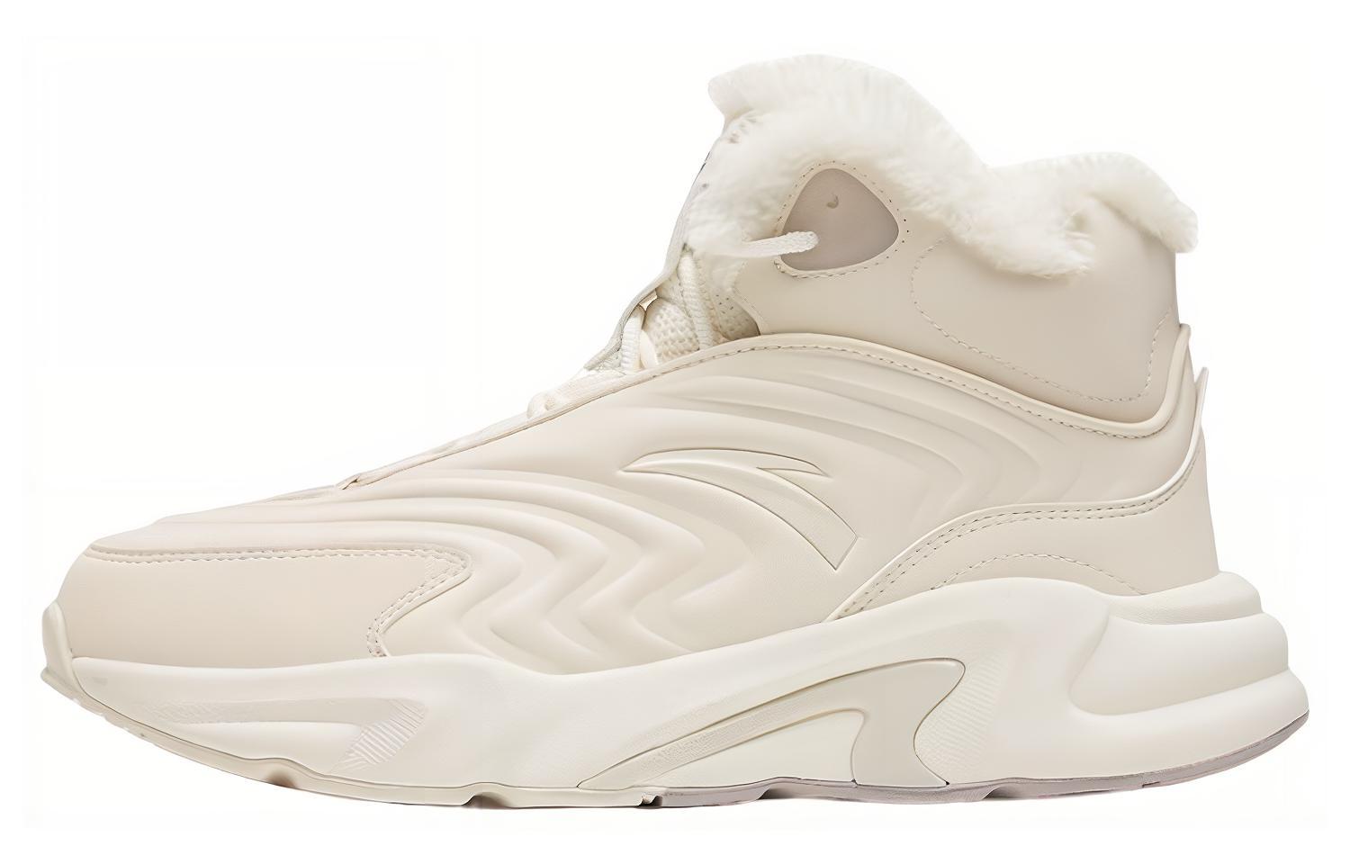 (Women) Anta Walker Fleece High Top 'White' 922248935-1