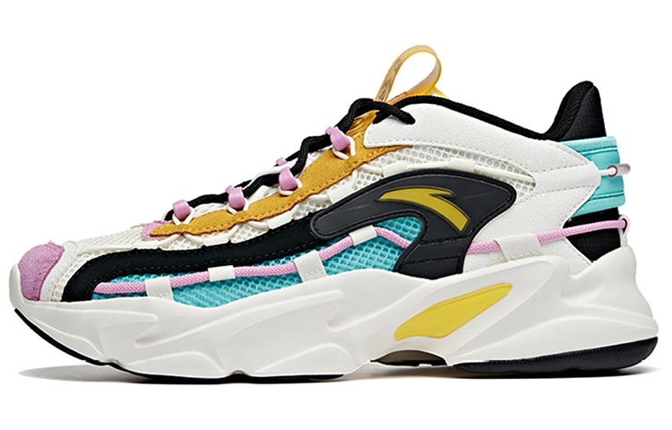 (Women) Anta Life Series Sneakers 'White Yellow Green' 122028889-2