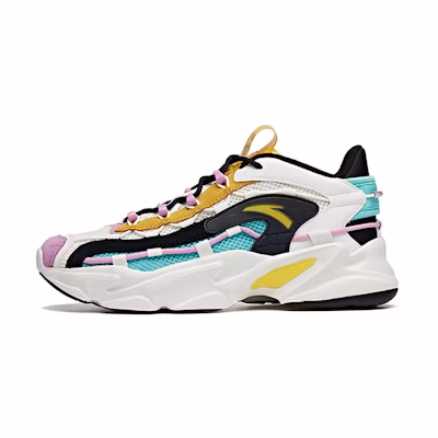 (W) Anta Life Series Sneakers 'White Yellow Green'