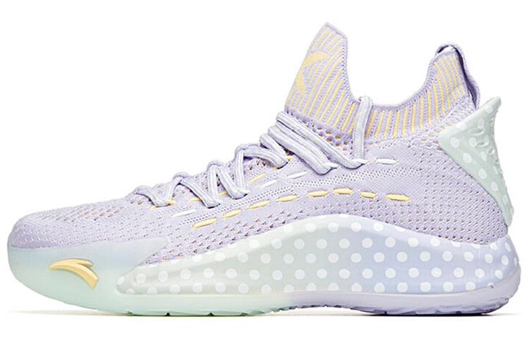 (Women) Anta x Baique Ling Basketball Series Sneakers 'Purple Green' 122021102-3