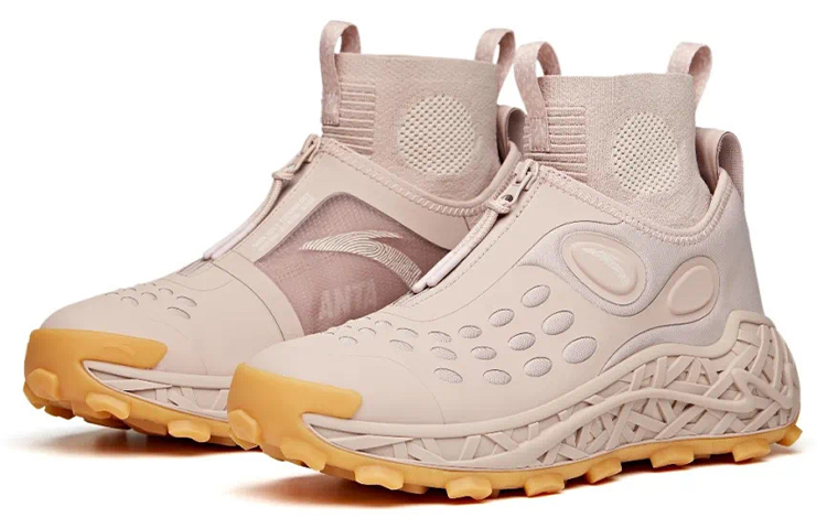 Lookbook Salehe Bembury x Anta 安踏 巢鞋 戶外休閒 台灣限定 高筒 跑步鞋 女款 魔都粉