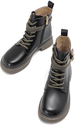 (Women) Aokang 38mm Black Martin Boots 'Commute Side Zipper' 1234913030 Purchase (Women) Aokang 38mm Black Martin Boots 'Commute Side Zipper' 1234913030