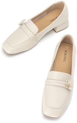 奧康AOKANG 頭層牛皮 時尚簡約 粗跟 高跟鞋 3.5cm 女款 Shop 奧康AOKANG 頭層牛皮 時尚簡約 粗跟 高跟鞋 3.5cm 女款