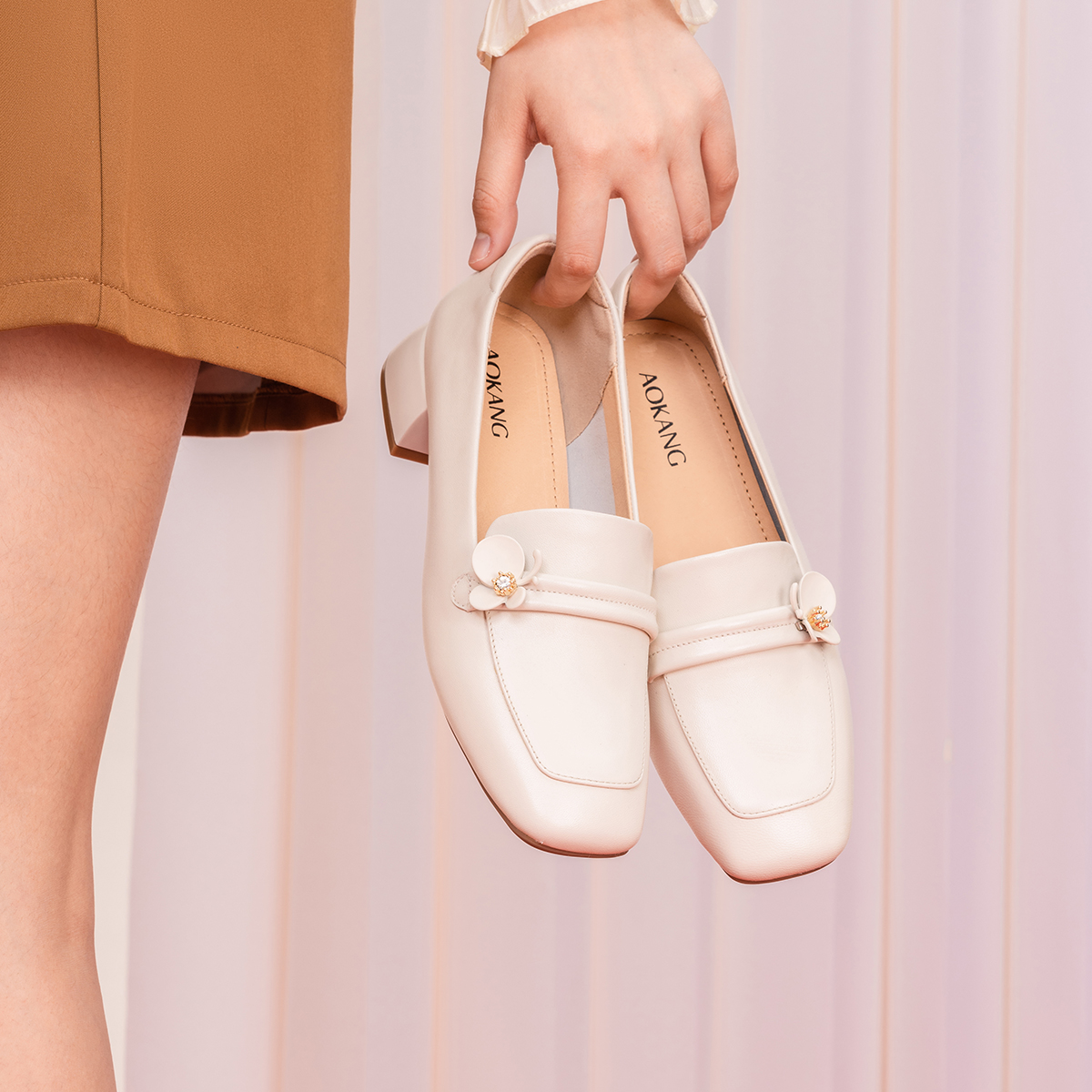 Details for (Women) Aokang 3.5cm 'Fashion Simple Chunky High Heel' 1234314053