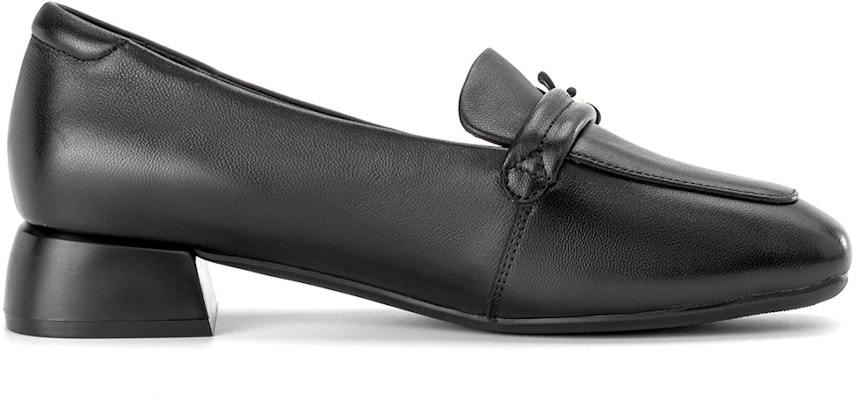 奧康AOKANG 頭層牛皮 時尚簡約 粗跟 高跟鞋 3.5cm 女款 1