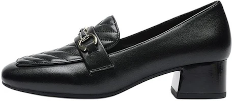 (Women) AOKANG 4cm Black Loafers - Fashionable Versatile Retro Style 1232214031 (Women) AOKANG 4cm Black Loafers - Fashionable Versatile Retro Style 1232214031