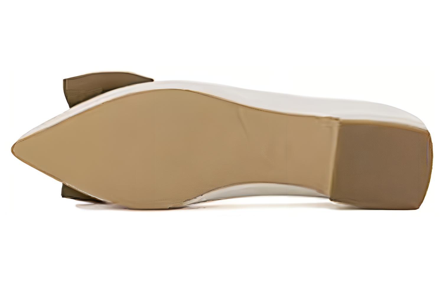 (W) Aokang 'Beige/Khaki Pointed-Toe Slip-On Casual Flats' 圖 5