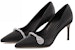 (W) Aokang 'Black Diamond Stiletto Pumps' Kasut Tumit Tinggi Berliang Hitam. 1234211071