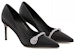 (W) Aokang 'Black Diamond Stiletto Pumps' Kasut Tumit Tinggi Berliang Hitam. 1234211071