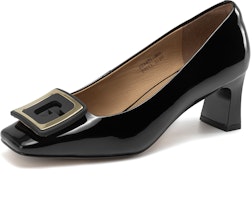 奧康AOKANG 頭層牛皮 方頭套腳百搭 粗跟 高跟鞋 5.5cm 女款 Order 奧康AOKANG 頭層牛皮 方頭套腳百搭 粗跟 高跟鞋 5.5cm 女款