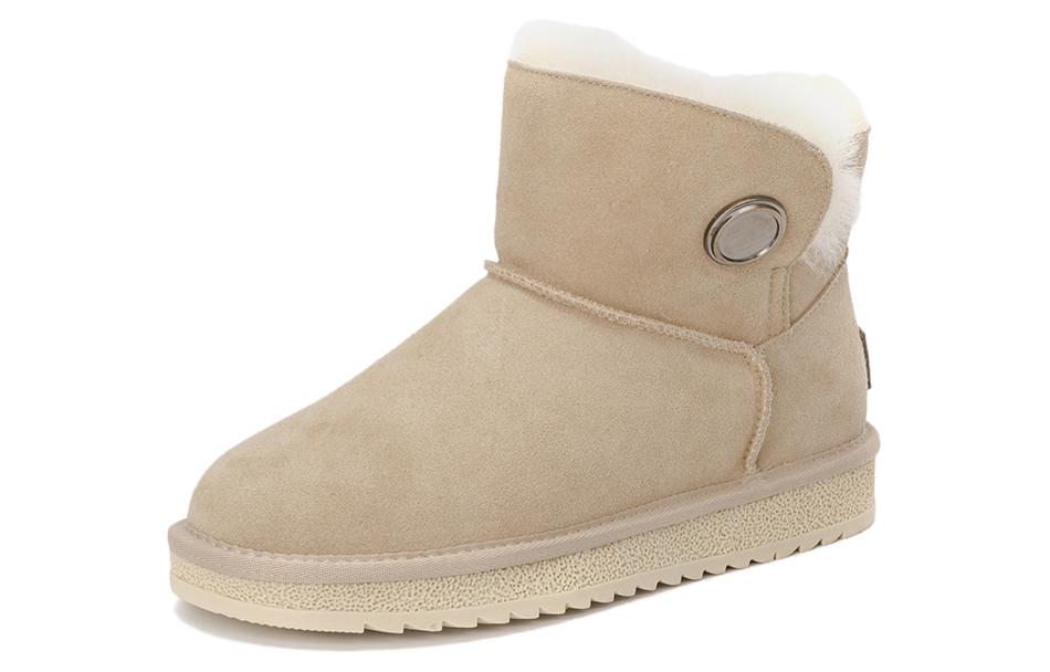 (Women) Aokang Ankle Snow Boot 'Apricot' 1224021025