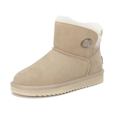 (W) Aokang Ankle Snow Boot 'Apricot'
