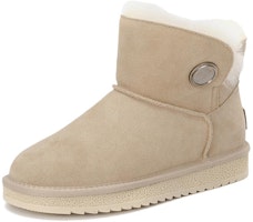 (Women) Aokang Ankle Snow Boot 'Apricot' 1224021025 (Women) Aokang Ankle Snow Boot 'Apricot' 1224021025