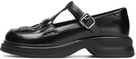 (Women) AOKANG Black Mary Jane Shoes - Comfortable, Breathable, Round Toe, Thick Sole. 1242324019 (Women) AOKANG Black Mary Jane Shoes - Comfortable, Breathable, Round Toe, Thick Sole. 1242324019