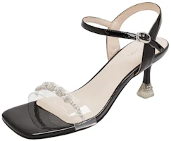 (Women) AOKANG Black Open-Toe Breathable Fashion Sandals 6.7cm 1242811009 (Women) AOKANG Black Open-Toe Breathable Fashion Sandals 6.7cm 1242811009
