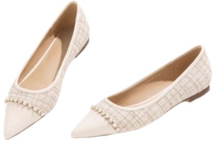 (W) 奥康帆布鞋'时尚百搭休闲平底鞋米白色' 1224211048 Shop (W) 奥康帆布鞋'时尚百搭休闲平底鞋米白色' 1224211048