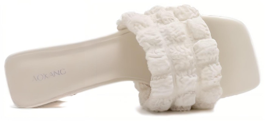 (W) Aokang Kanvas Beige 'Gaya Peri Perancis Sandal Terbuka Lembut'. 1234811098 Purchase (W) Aokang Kanvas Beige 'Gaya Peri Perancis Sandal Terbuka Lembut'. 1234811098