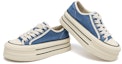 Shop (Women) Aokang Canvas Platform Sneakers 'Blue' 1234322106