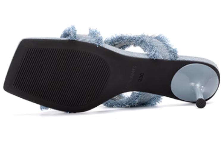 (W) Aokang Canvas Tassel Casual Slide 'Blue' 圖 5