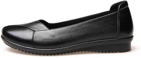 (Women) AOKANG Casual Black Leather Shoes - Stylish & Comfortable. 1216421010N (Women) AOKANG Casual Black Leather Shoes - Stylish & Comfortable. 1216421010N