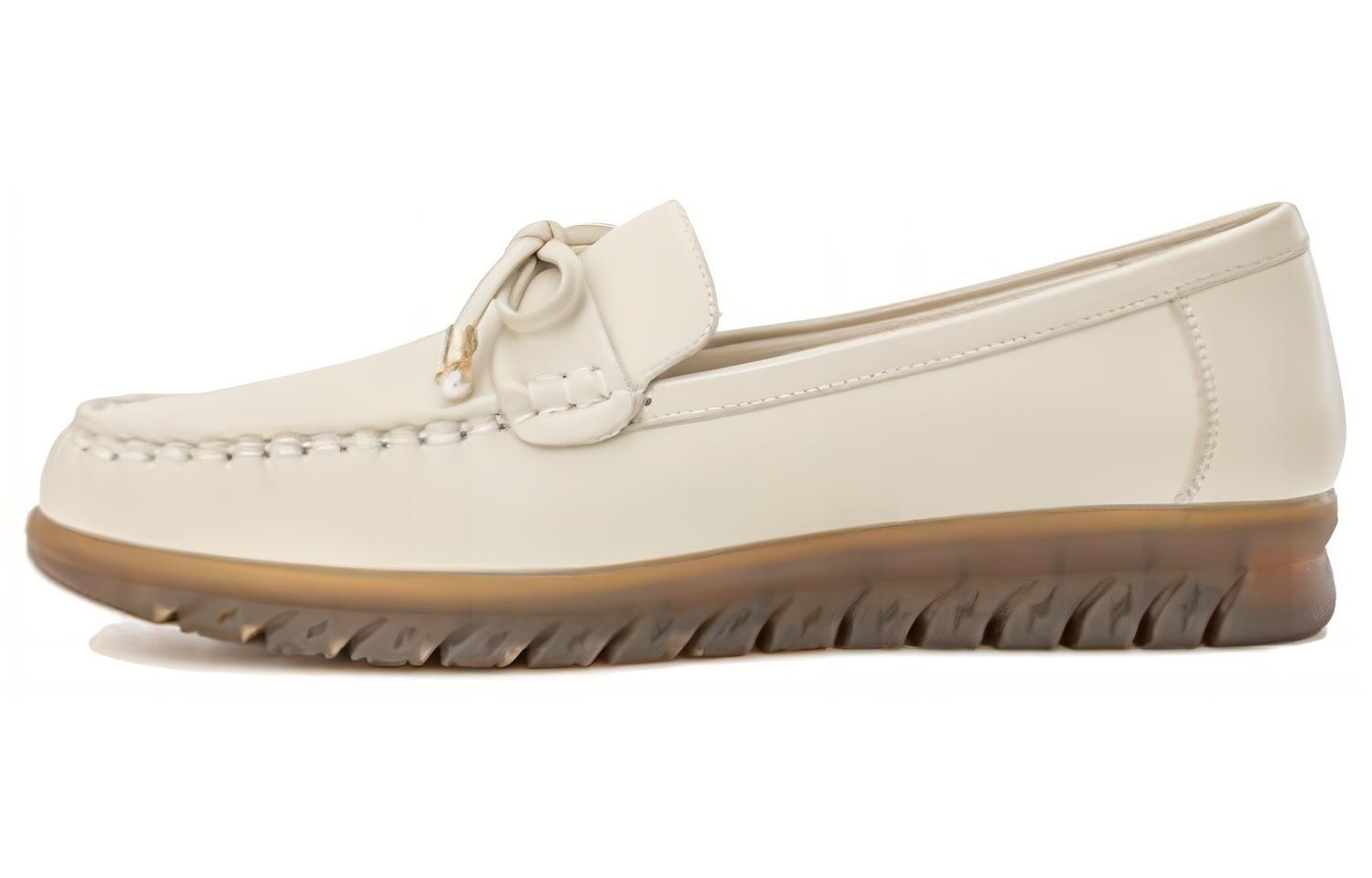 (Women) Aokang Casual Flat 'Beige' 1224421023