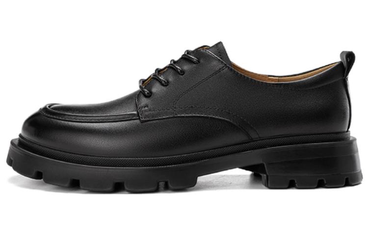 (W) Aokang Casual Leather Loafer 'Black CMFT'