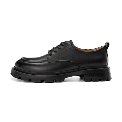 (W) Aokang Casual Leather Loafer 'Black CMFT'
