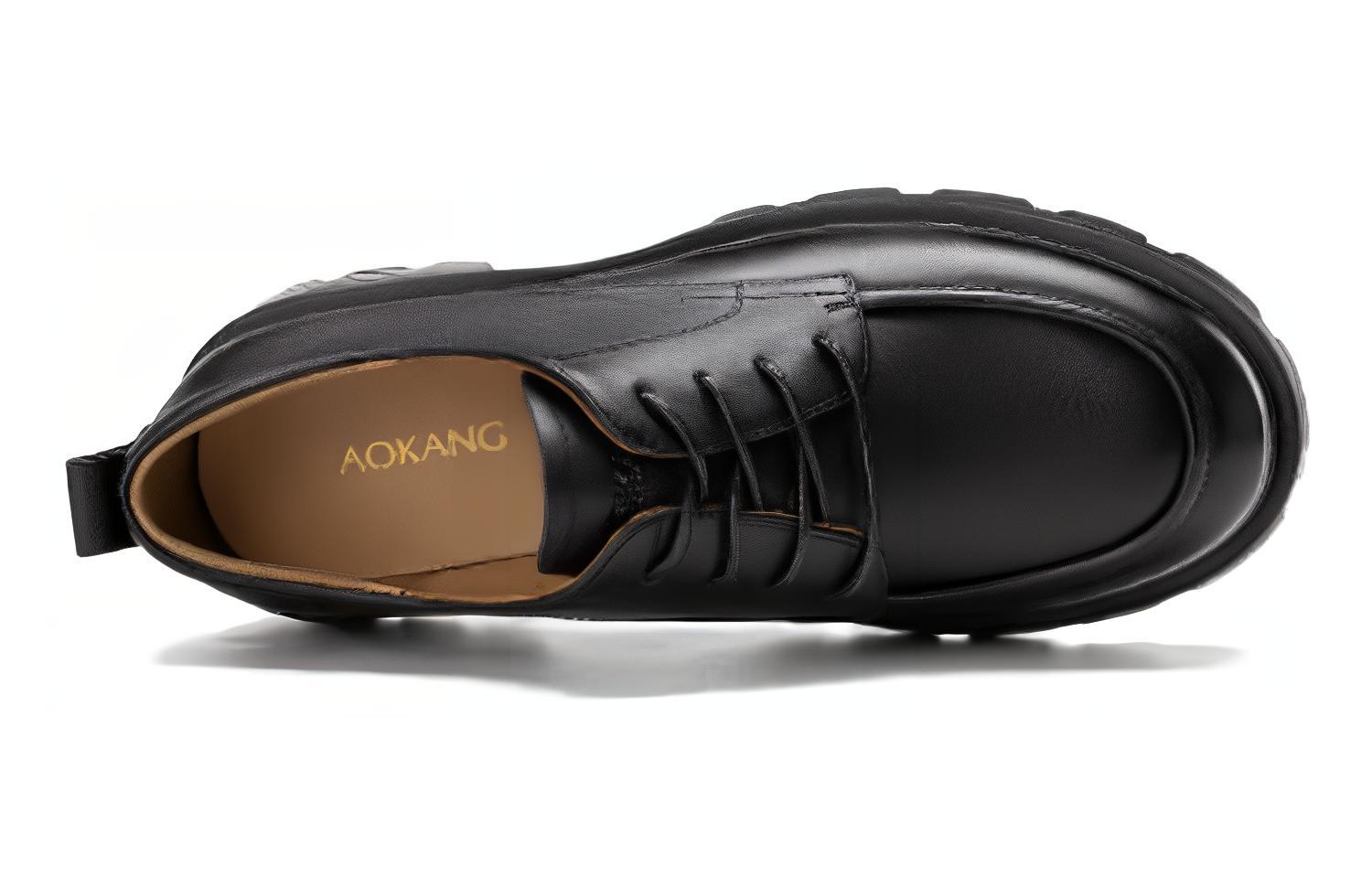 (W) Aokang Casual Leather Loafer 'Black CMFT' 圖 4