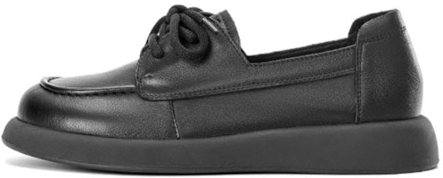 (Women) Aokang Casual Leather Loafers 'Black Fashion Comfort' 1234321041 (Women) Aokang Casual Leather Loafers 'Black Fashion Comfort' 1234321041