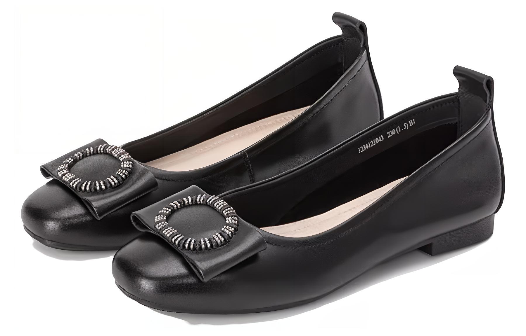 (W) Aokang Casual Loafer 'Black Leather' 圖 3