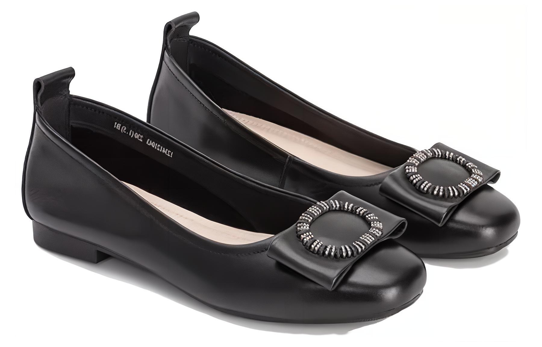 (W) Aokang Casual Loafer 'Black Leather' 圖 4