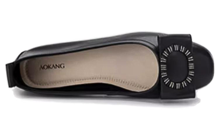 (W) Aokang Casual Loafer 'Black Leather' 圖 5