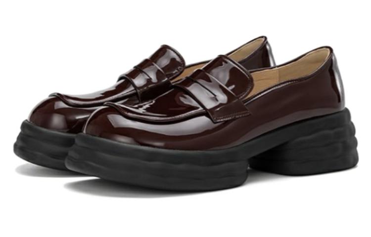 Order (W) Aokang Loafer Kasual 'Merah Anggur' 1224414088