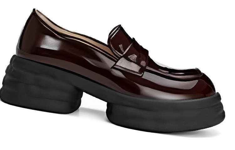 Shop (W) Aokang Loafer Kasual 'Merah Anggur' 1224414088