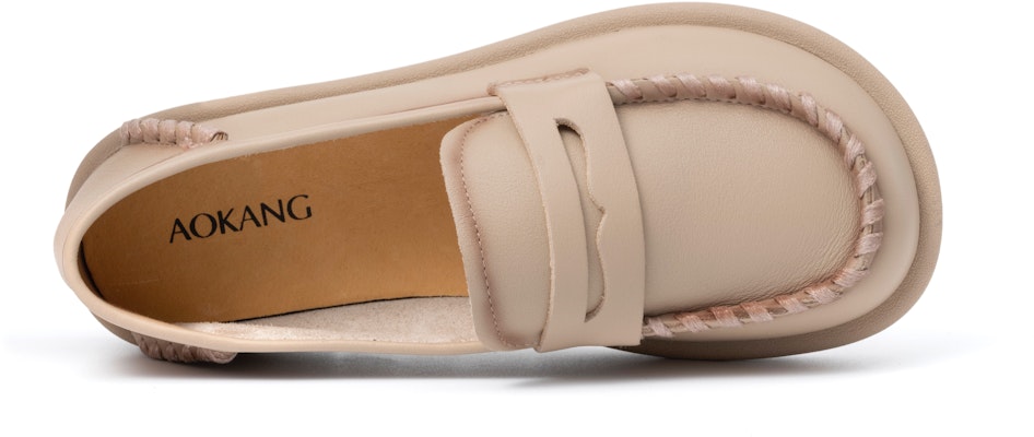 奧康AOKANG 休閒 樂福鞋 女款 淡粉色 Lookbook 奧康AOKANG 休閒 樂福鞋 女款 淡粉色